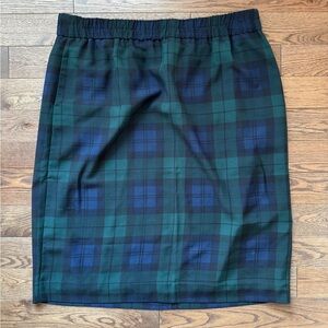J. Crew Plaid Pencil Skirt
